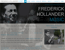 Tablet Screenshot of frederickhollandermusic.com